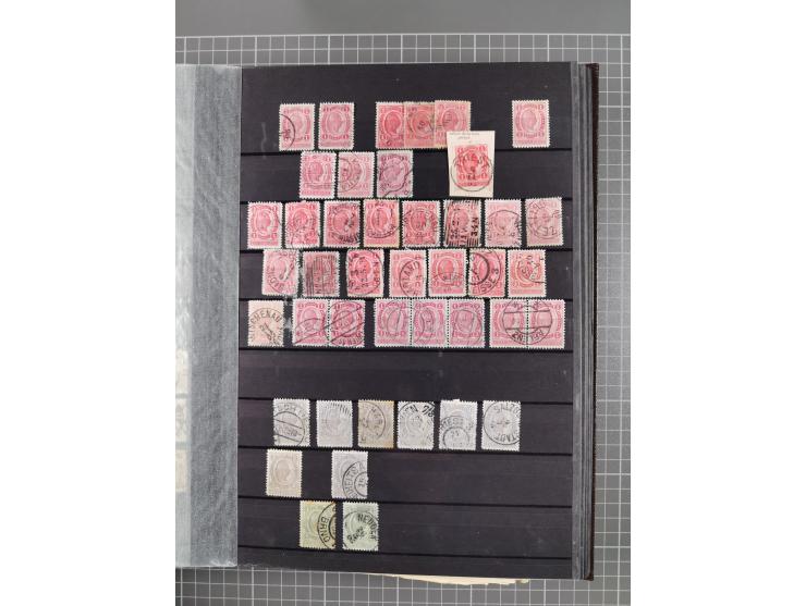 1850/1958 (ca.), reichhaltiger ungebrauchter und gestempelter Doubletten-Bestand, mit einigen Briefen, die erste Ausgabe mit 