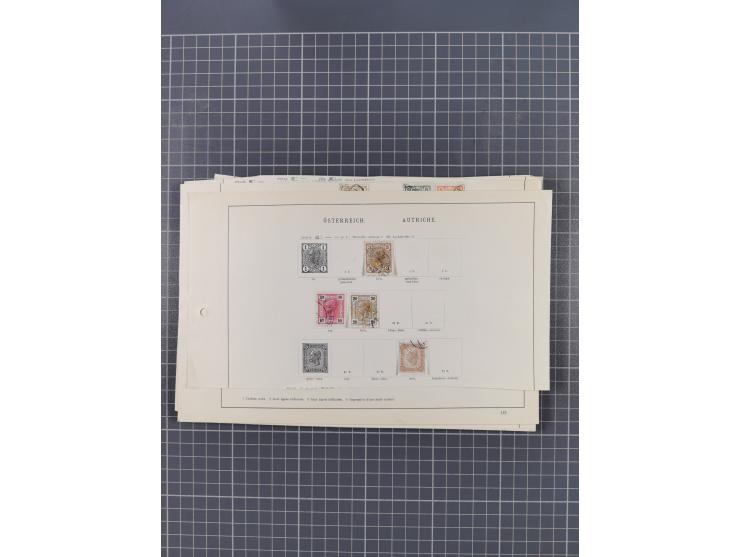 1850/1958 (ca.), reichhaltiger ungebrauchter und gestempelter Doubletten-Bestand, mit einigen Briefen, die erste Ausgabe mit 