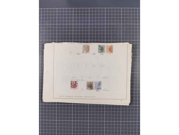 1850/1958 (ca.), reichhaltiger ungebrauchter und gestempelter Doubletten-Bestand, mit einigen Briefen, die erste Ausgabe mit 