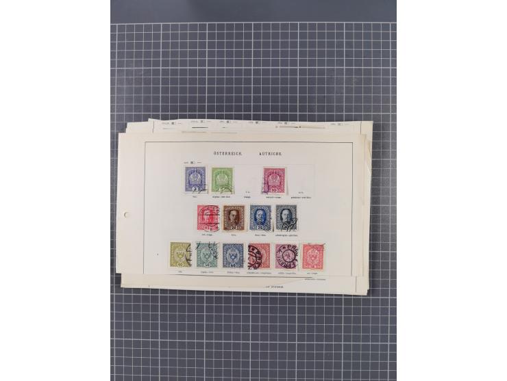 1850/1958 (ca.), reichhaltiger ungebrauchter und gestempelter Doubletten-Bestand, mit einigen Briefen, die erste Ausgabe mit 