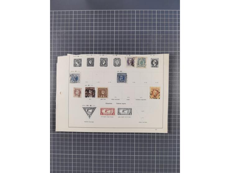 1850/1958 (ca.), reichhaltiger ungebrauchter und gestempelter Doubletten-Bestand, mit einigen Briefen, die erste Ausgabe mit 