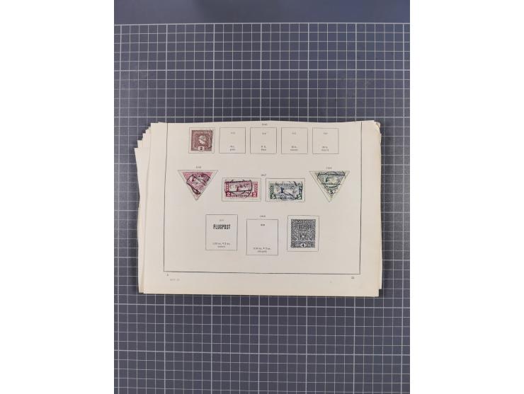 1850/1958 (ca.), reichhaltiger ungebrauchter und gestempelter Doubletten-Bestand, mit einigen Briefen, die erste Ausgabe mit 