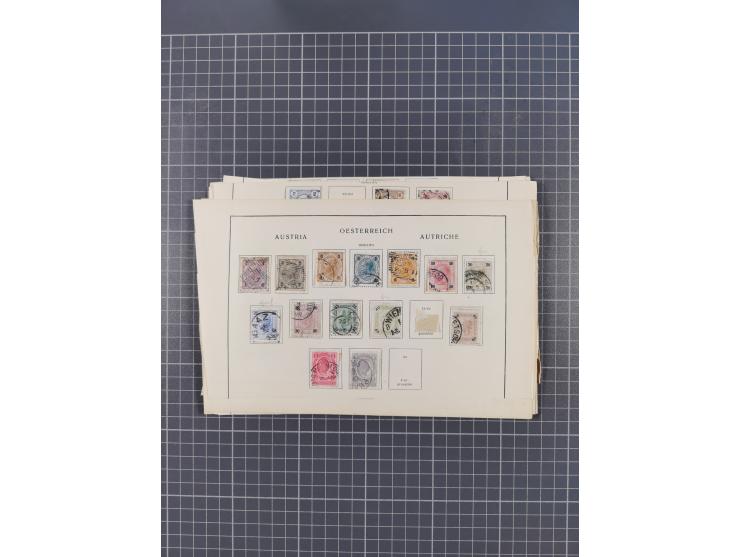 1850/1958 (ca.), reichhaltiger ungebrauchter und gestempelter Doubletten-Bestand, mit einigen Briefen, die erste Ausgabe mit 