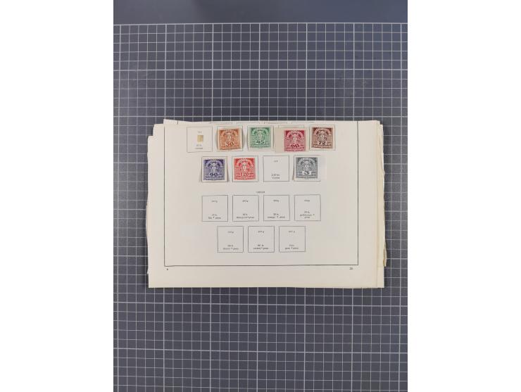 1850/1958 (ca.), reichhaltiger ungebrauchter und gestempelter Doubletten-Bestand, mit einigen Briefen, die erste Ausgabe mit 