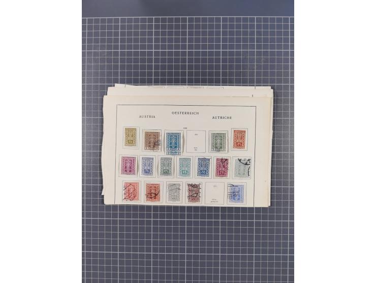 1850/1958 (ca.), reichhaltiger ungebrauchter und gestempelter Doubletten-Bestand, mit einigen Briefen, die erste Ausgabe mit 