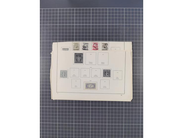 1850/1958 (ca.), reichhaltiger ungebrauchter und gestempelter Doubletten-Bestand, mit einigen Briefen, die erste Ausgabe mit 