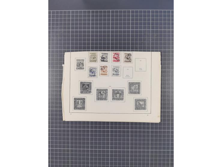 1850/1958 (ca.), reichhaltiger ungebrauchter und gestempelter Doubletten-Bestand, mit einigen Briefen, die erste Ausgabe mit 