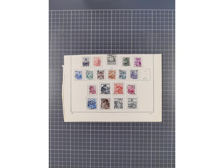 1850/1958 (ca.), reichhaltiger ungebrauchter und gestempelter Doubletten-Bestand, mit einigen Briefen, die erste Ausgabe mit 