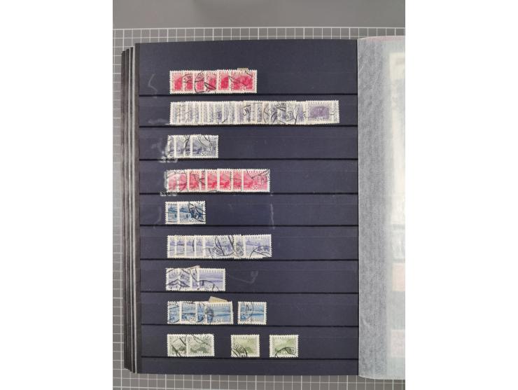 1850/1958 (ca.), reichhaltiger ungebrauchter und gestempelter Doubletten-Bestand, mit einigen Briefen, die erste Ausgabe mit 