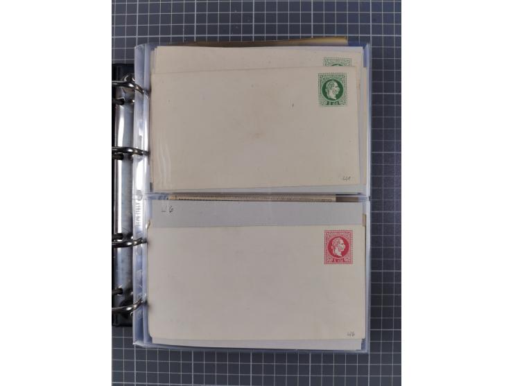 1867/1980, hunderte von ungebrauchten/gebrauchten Ganzsachenkarten und Ganzsachenumschlägen, Schwerpunkt vor 1960, überwiegen