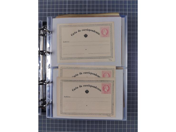 1867/1980, hunderte von ungebrauchten/gebrauchten Ganzsachenkarten und Ganzsachenumschlägen, Schwerpunkt vor 1960, überwiegen