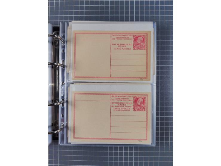 1867/1980, hunderte von ungebrauchten/gebrauchten Ganzsachenkarten und Ganzsachenumschlägen, Schwerpunkt vor 1960, überwiegen