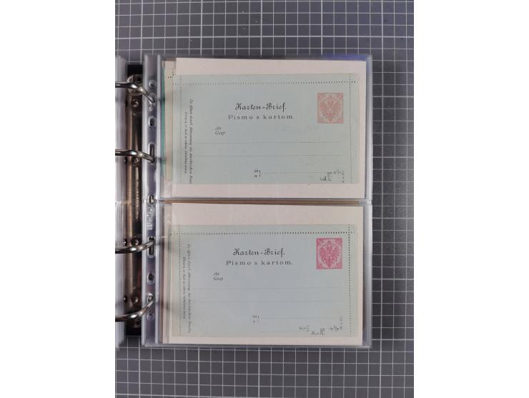 1867/1980, hunderte von ungebrauchten/gebrauchten Ganzsachenkarten und Ganzsachenumschlägen, Schwerpunkt vor 1960, überwiegen