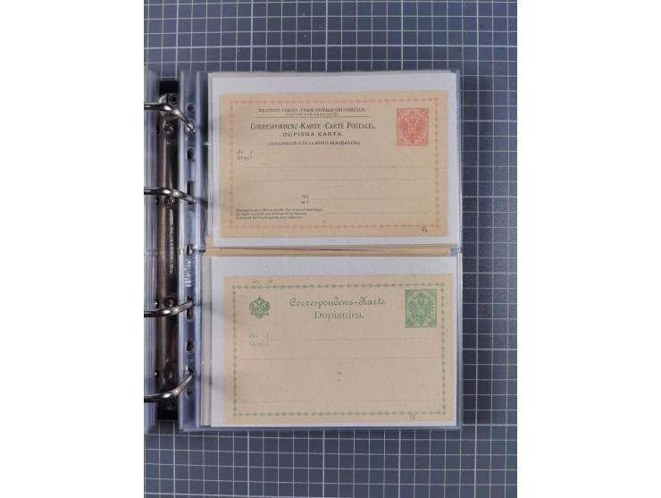 1867/1980, hunderte von ungebrauchten/gebrauchten Ganzsachenkarten und Ganzsachenumschlägen, Schwerpunkt vor 1960, überwiegen