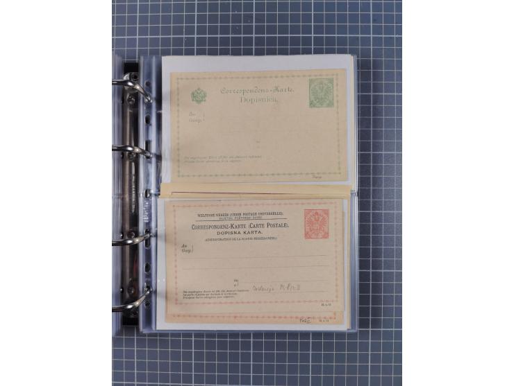 1867/1980, hunderte von ungebrauchten/gebrauchten Ganzsachenkarten und Ganzsachenumschlägen, Schwerpunkt vor 1960, überwiegen