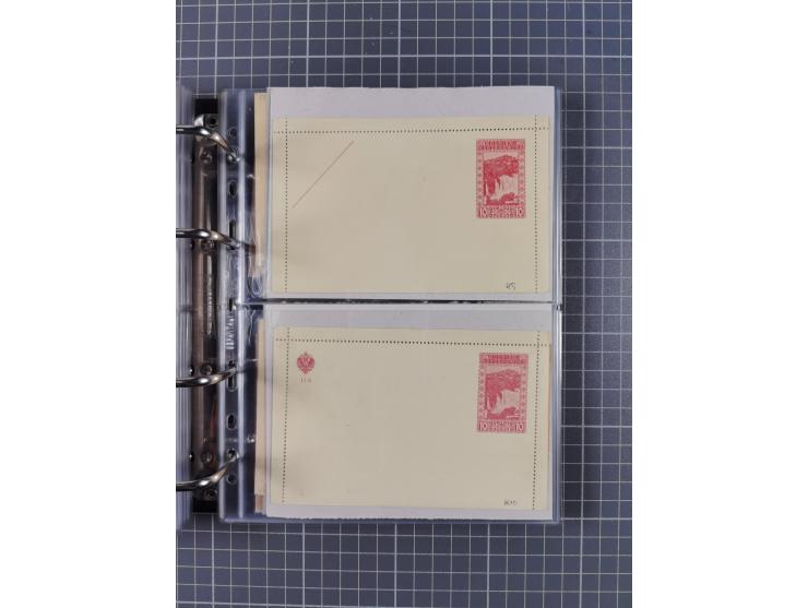 1867/1980, hunderte von ungebrauchten/gebrauchten Ganzsachenkarten und Ganzsachenumschlägen, Schwerpunkt vor 1960, überwiegen