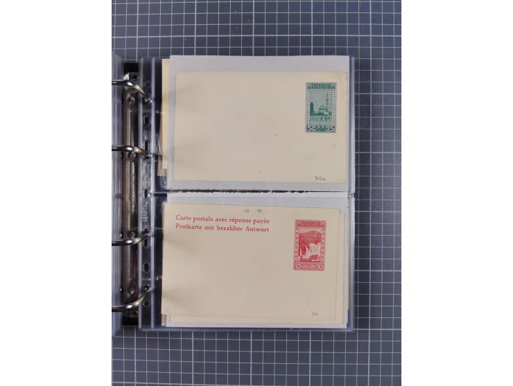 1867/1980, hunderte von ungebrauchten/gebrauchten Ganzsachenkarten und Ganzsachenumschlägen, Schwerpunkt vor 1960, überwiegen