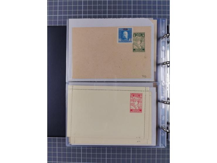 1867/1980, hunderte von ungebrauchten/gebrauchten Ganzsachenkarten und Ganzsachenumschlägen, Schwerpunkt vor 1960, überwiegen