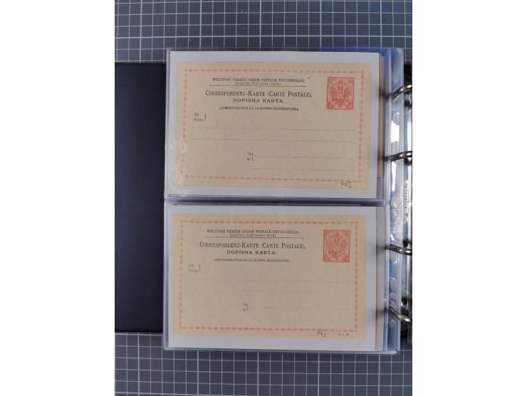 1867/1980, hunderte von ungebrauchten/gebrauchten Ganzsachenkarten und Ganzsachenumschlägen, Schwerpunkt vor 1960, überwiegen