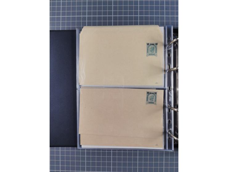 1867/1980, hunderte von ungebrauchten/gebrauchten Ganzsachenkarten und Ganzsachenumschlägen, Schwerpunkt vor 1960, überwiegen