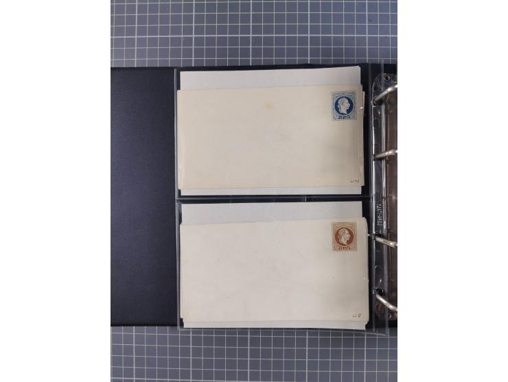 1867/1980, hunderte von ungebrauchten/gebrauchten Ganzsachenkarten und Ganzsachenumschlägen, Schwerpunkt vor 1960, überwiegen