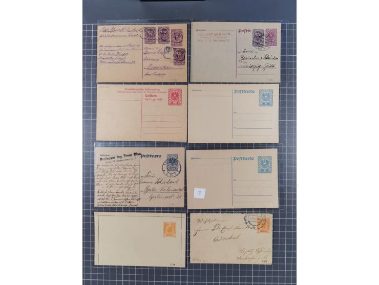 1867/1980, hunderte von ungebrauchten/gebrauchten Ganzsachenkarten und Ganzsachenumschlägen, Schwerpunkt vor 1960, überwiegen