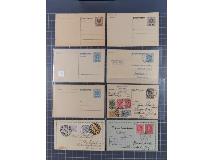 1867/1980, hunderte von ungebrauchten/gebrauchten Ganzsachenkarten und Ganzsachenumschlägen, Schwerpunkt vor 1960, überwiegen