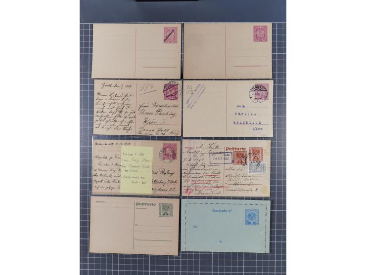 1867/1980, hunderte von ungebrauchten/gebrauchten Ganzsachenkarten und Ganzsachenumschlägen, Schwerpunkt vor 1960, überwiegen