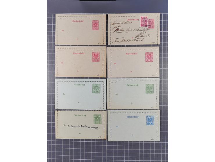 1867/1980, hunderte von ungebrauchten/gebrauchten Ganzsachenkarten und Ganzsachenumschlägen, Schwerpunkt vor 1960, überwiegen