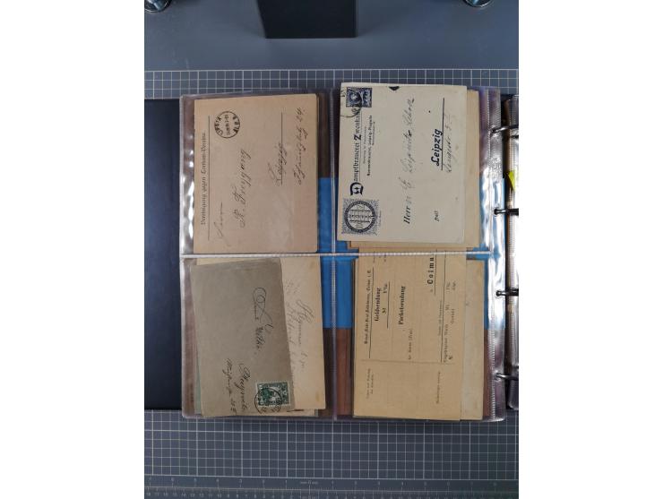 Leipzig: 1892/1900, über 100 Briefe, Karten und ungebrauchte und gebrauchte Ganzsachenkarten von fast allen Anstalten mit Sch