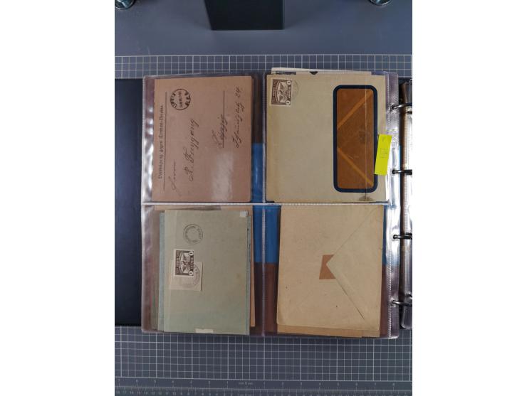 Leipzig: 1892/1900, über 100 Briefe, Karten und ungebrauchte und gebrauchte Ganzsachenkarten von fast allen Anstalten mit Sch