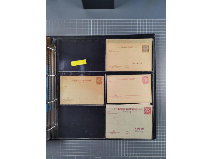 Leipzig: 1892/1900, über 100 Briefe, Karten und ungebrauchte und gebrauchte Ganzsachenkarten von fast allen Anstalten mit Sch