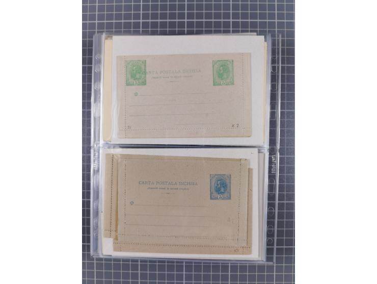 1875/1940 (ca.), over 100 postal stationery cards, mostly unused, overall in very good quality