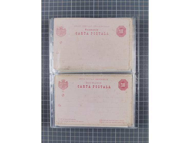 1875/1940 (ca.), over 100 postal stationery cards, mostly unused, overall in very good quality