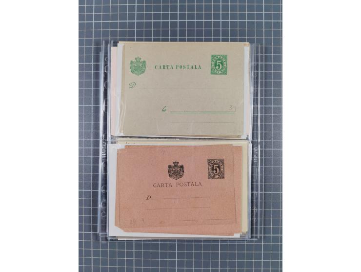 1875/1940 (ca.), over 100 postal stationery cards, mostly unused, overall in very good quality