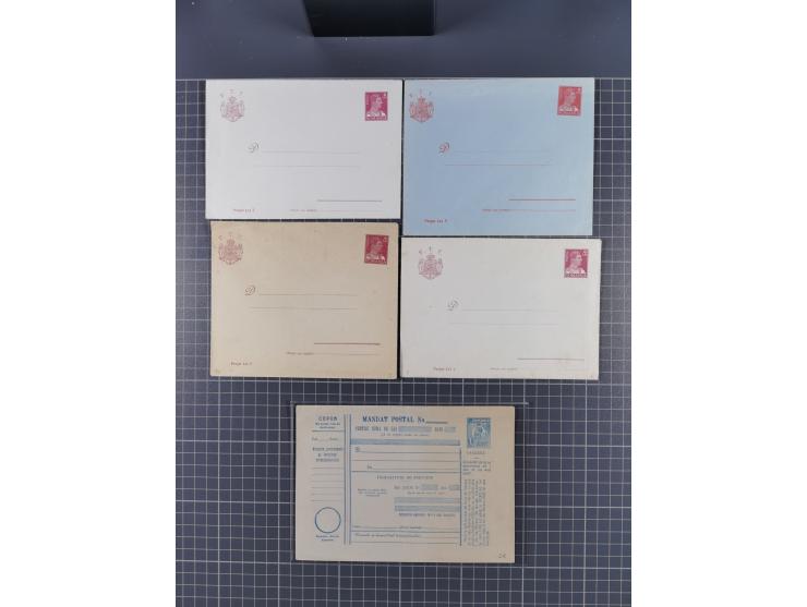 1875/1940 (ca.), over 100 postal stationery cards, mostly unused, overall in very good quality