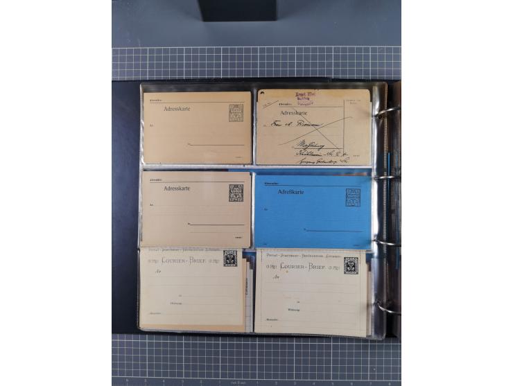 Magdeburg-Courier: 1886/1900, ca. 80 Briefe, Karten und ungebrauchte/gebrauchte Ganzsachen inkl. Privatpost Courier. Dabei u.