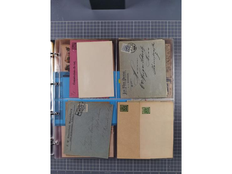 Magdeburg-Courier: 1886/1900, ca. 80 Briefe, Karten und ungebrauchte/gebrauchte Ganzsachen inkl. Privatpost Courier. Dabei u.