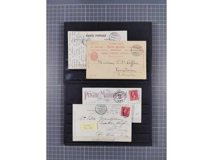 RASIERKLINGEN-STEMPEL: Umfangreiche Sammlung, sauber nach Orten Aarau bis Zürich zusammengetragen, dabei über 220 Briefe und 