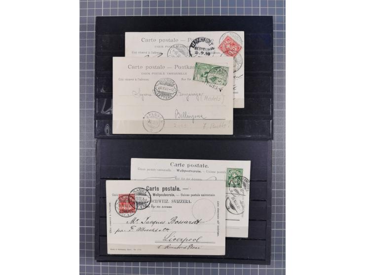 RASIERKLINGEN-STEMPEL: Umfangreiche Sammlung, sauber nach Orten Aarau bis Zürich zusammengetragen, dabei über 220 Briefe und 