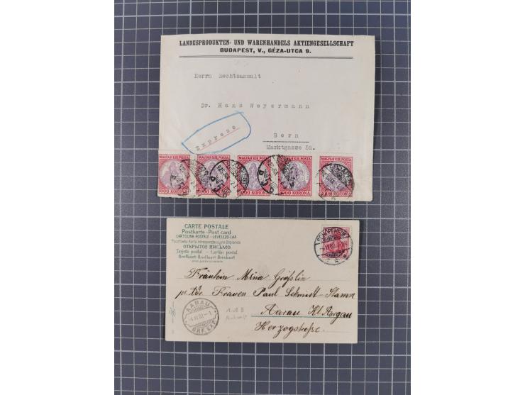 RASIERKLINGEN-STEMPEL: Umfangreiche Sammlung, sauber nach Orten Aarau bis Zürich zusammengetragen, dabei über 220 Briefe und 