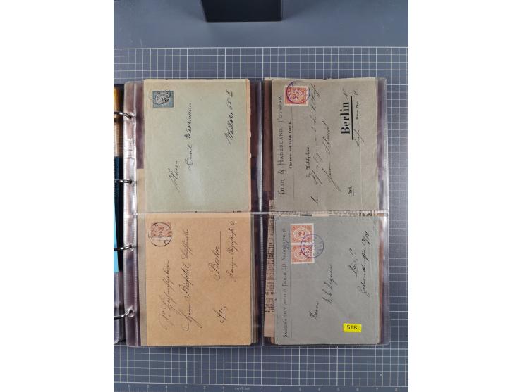 Berlin-Berliner Packetfahrt-Gesellschaft: 1886/1915, frankierte Post mit ca. 90 Briefen, Karten und Drucksachen mit diversen 