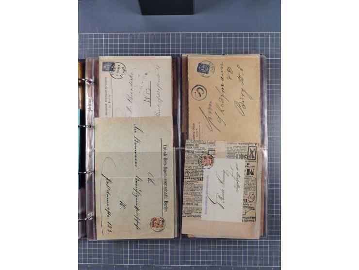 Berlin-Berliner Packetfahrt-Gesellschaft: 1886/1915, frankierte Post mit ca. 90 Briefen, Karten und Drucksachen mit diversen 