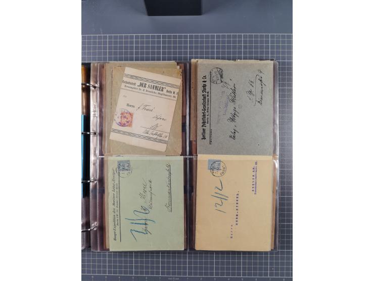 Berlin-Berliner Packetfahrt-Gesellschaft: 1886/1915, frankierte Post mit ca. 90 Briefen, Karten und Drucksachen mit diversen 