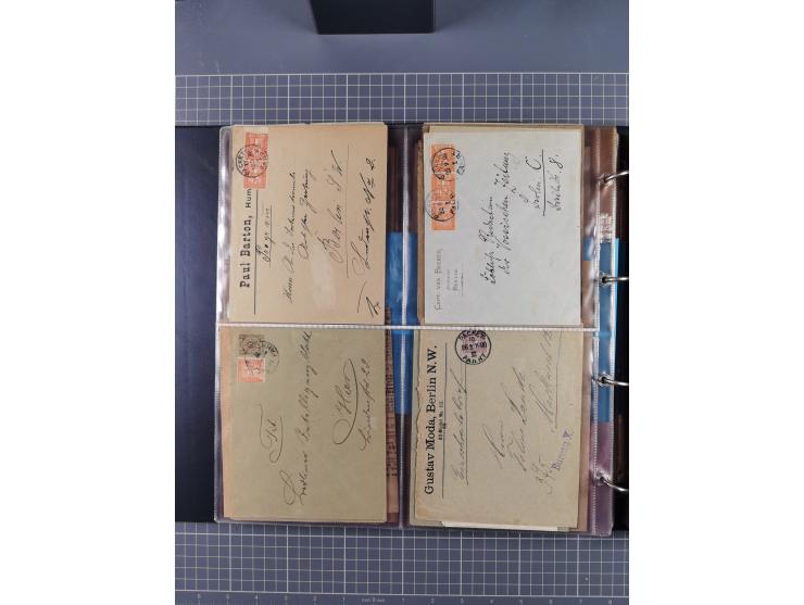 Berlin-Berliner Packetfahrt-Gesellschaft: 1886/1915, frankierte Post mit ca. 90 Briefen, Karten und Drucksachen mit diversen 