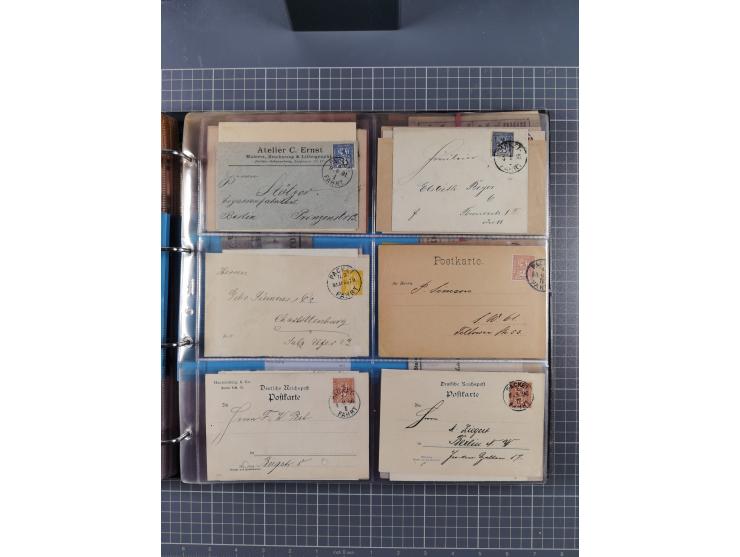 Berlin-Berliner Packetfahrt-Gesellschaft: 1886/1915, frankierte Post mit ca. 90 Briefen, Karten und Drucksachen mit diversen 