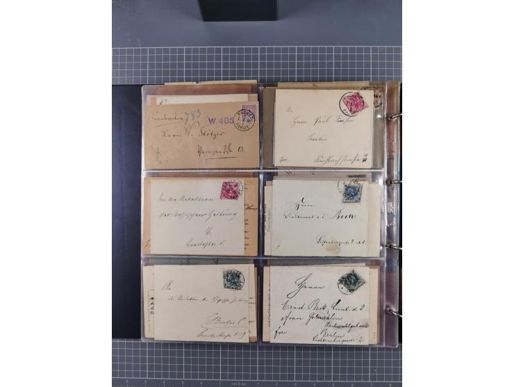 Berlin-Berliner Packetfahrt-Gesellschaft: 1886/1915, frankierte Post mit ca. 90 Briefen, Karten und Drucksachen mit diversen 