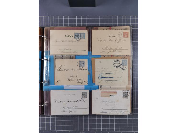 Berlin-Berliner Packetfahrt-Gesellschaft: 1886/1915, frankierte Post mit ca. 90 Briefen, Karten und Drucksachen mit diversen 