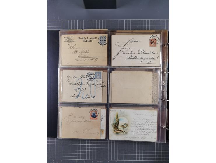 Berlin-Berliner Packetfahrt-Gesellschaft: 1886/1915, frankierte Post mit ca. 90 Briefen, Karten und Drucksachen mit diversen 