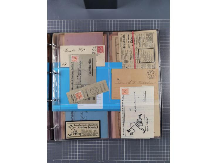 Berlin-Berliner Packetfahrt-Gesellschaft: 1886/1915, frankierte Post mit ca. 90 Briefen, Karten und Drucksachen mit diversen 